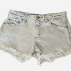 Free People denim shorts